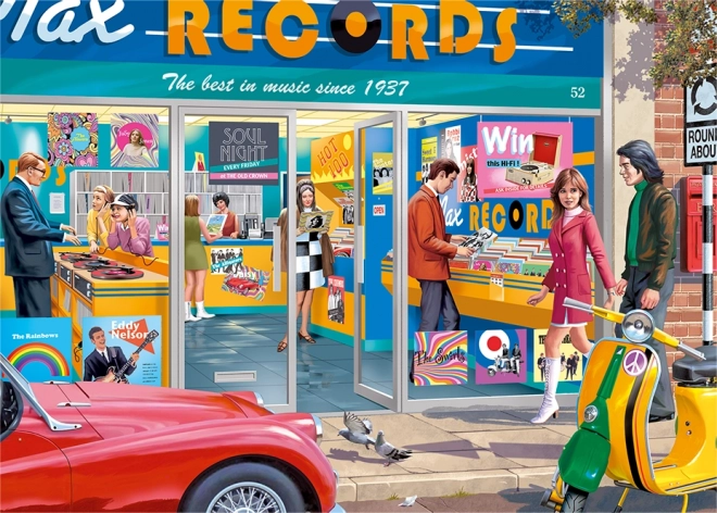 Puzzle Sklep Muzyczny 1000 elementów