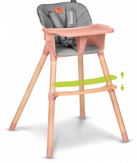 High Chair 2-in-1 Pink Rose