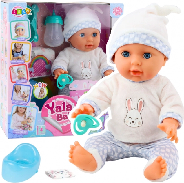 Poupée bébé qui fait pipi avec accessoires et sons