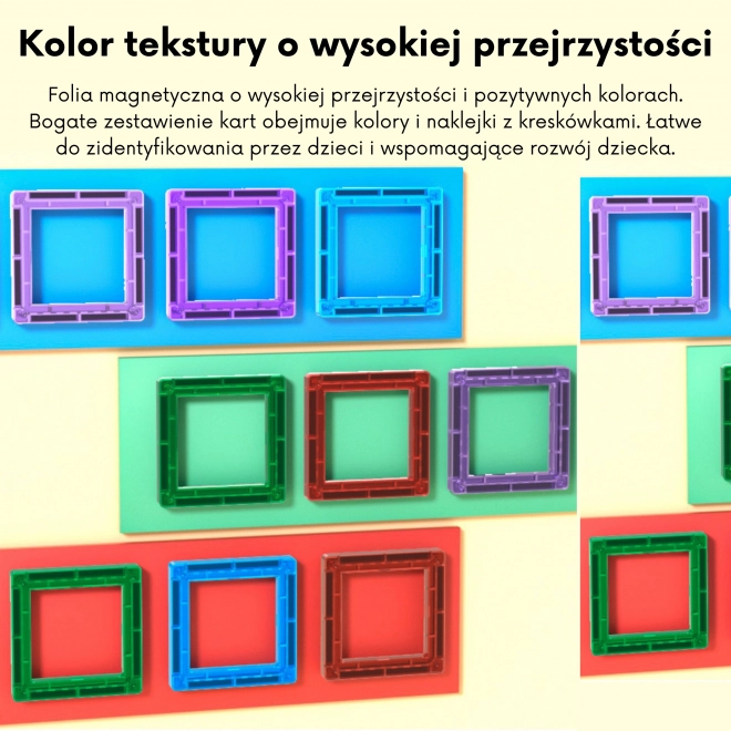 Woopie costruzioni magnetiche per imparare le lettere, 70 pezzi
