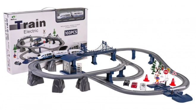 Train Station with Accessories 103 Pieces