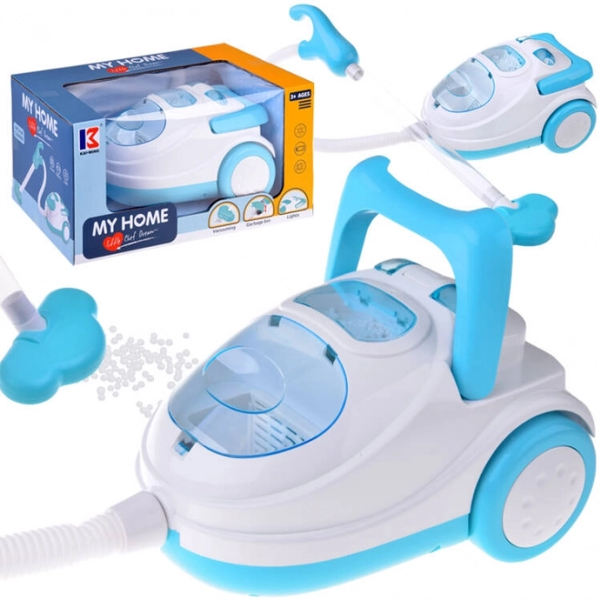 Toy Vacuum Cleaner with Suction Function, Sound and Light