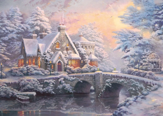 Schmidt Spring and Winter at Lamplight Manor Puzzle Set