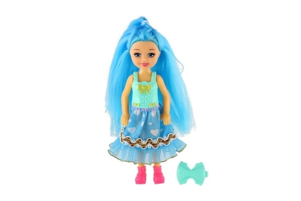 Doll with Colorful Hair and Clip