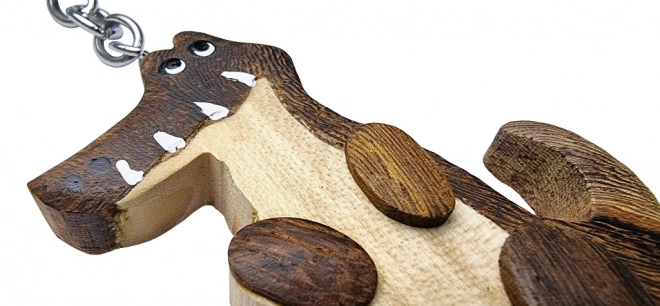 Wooden Keychain Large Crocodile by 2Kids Toys