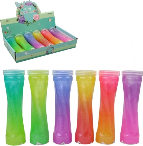 Bottle with putty slime 19 × 5 cm, 6 colors