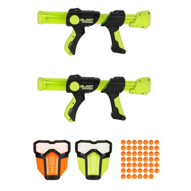 Foam Dart Gun Set with Protective Masks