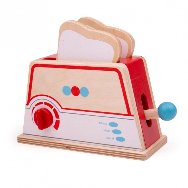 Wooden Toaster with Dots