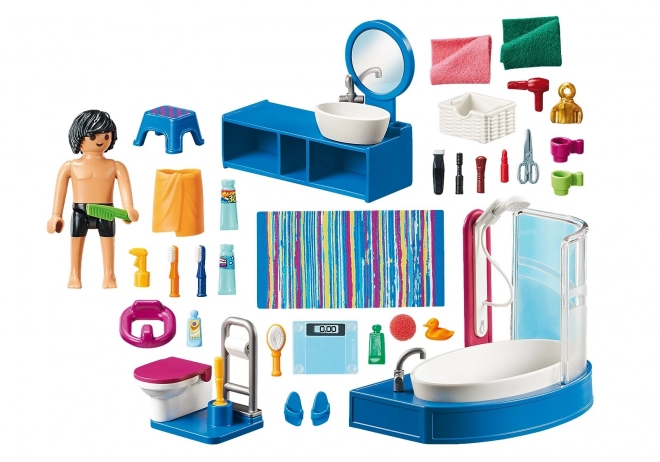 Bathroom with Bathtub Playmobil Dollhouse