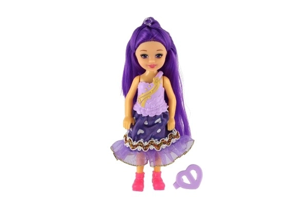 Doll with Colorful Hair and Clip