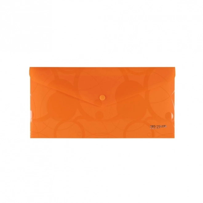 Orange Envelope with Snap Closure