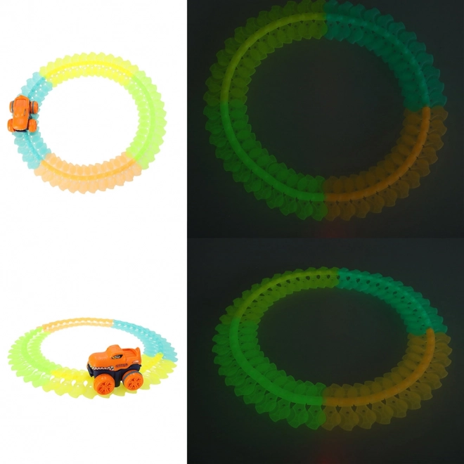 Flexible Glowing Antigravity Car Racing Track Set