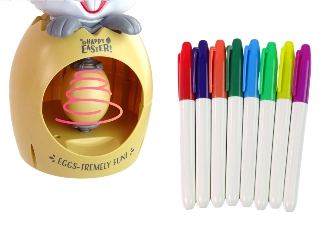 Easter Egg Painting Set with Bunny Holder