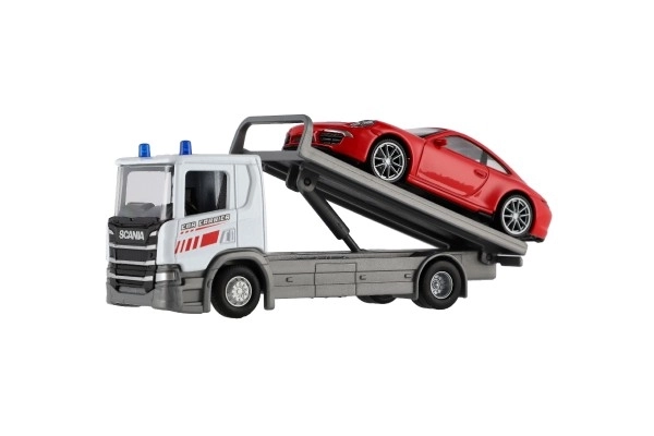 Auto Tow Truck Welly Scania P320 with Vehicle