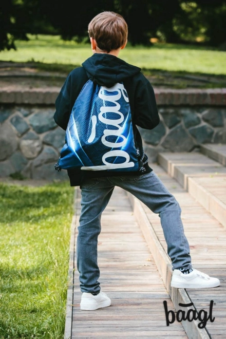 School Backpack Set with Bluelight Skate Theme