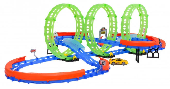 Extreme Race Track with LED Car and 360 Loops