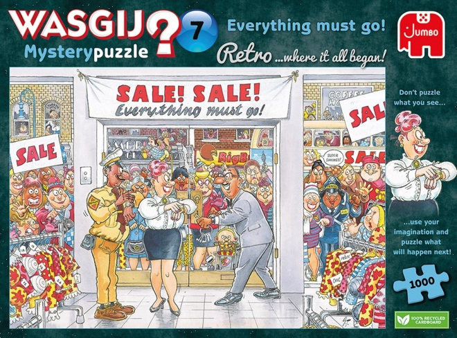 Wasgij Retro Mystery Puzzle: Everything Must Go - 1000 Pieces