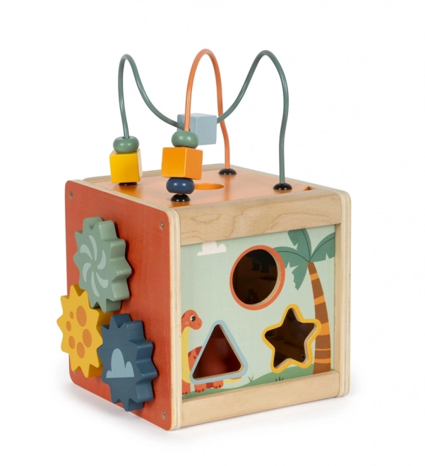 Small Foot Wooden Motor Skills Cube Dino