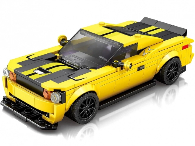 Yellow Sports Car Building Blocks Set