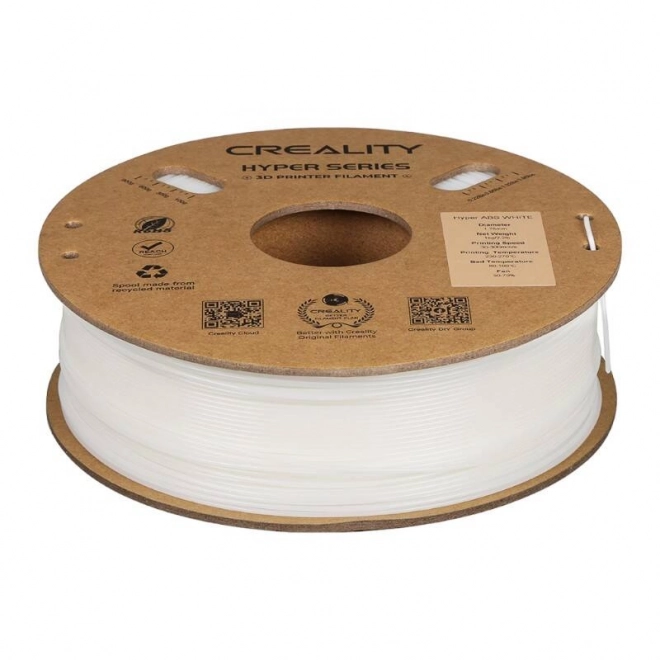 White Hyper ABS Filament by Creality