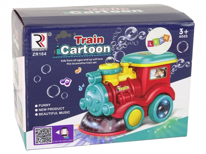 Children's Bubble Locomotive Toy with Sound and Light