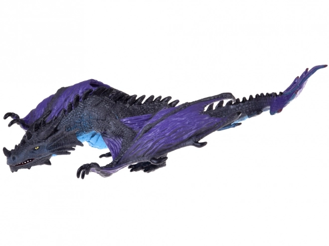 Majestic Purple Dragon Figurine with Movable Jaw