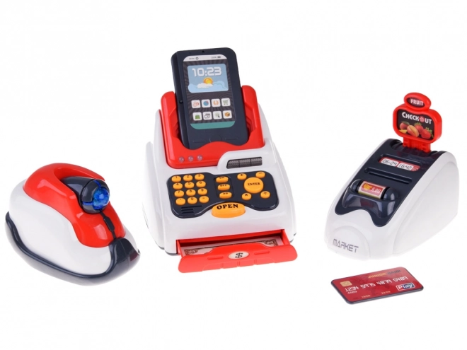 Mini Market Set with Cash Register and Scanner