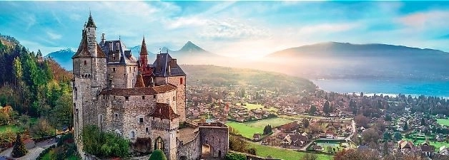 Panoramic Castle Menthon Puzzle