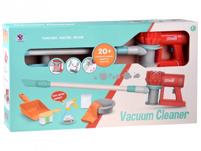 Kids Cleaning Set with Cordless Vacuum and Broom