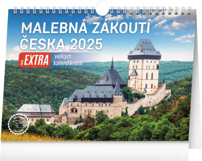 Notique Table Calendar Picturesque Corners of Czechia 2025