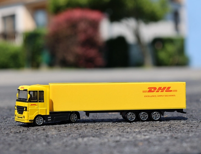 DHL Truck with Trailer Toy