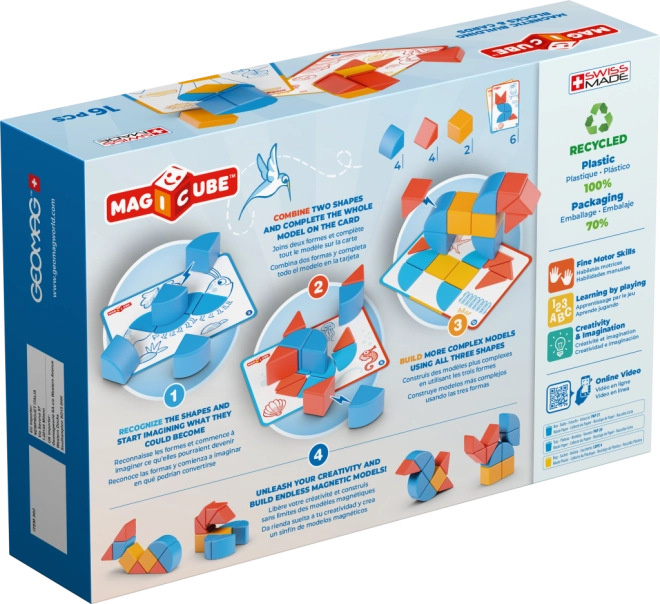 Magnetic shapes for easy and stable building