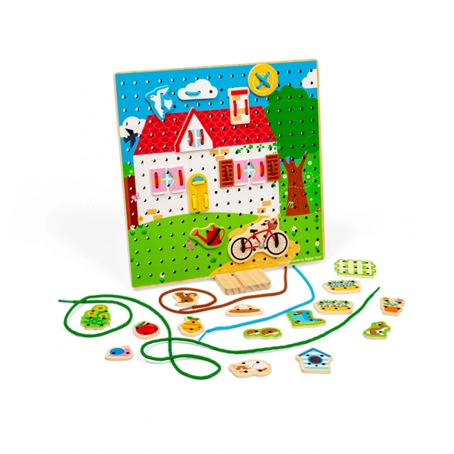 Bigjigs Toys Lacing House Board