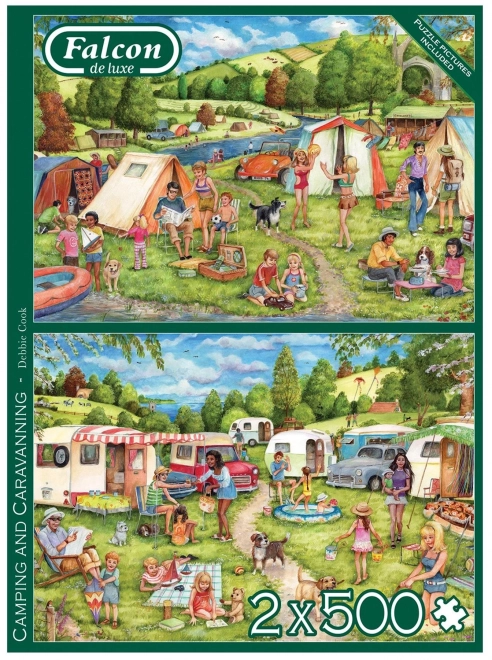 Falcon Camping and Campsite Puzzles Set