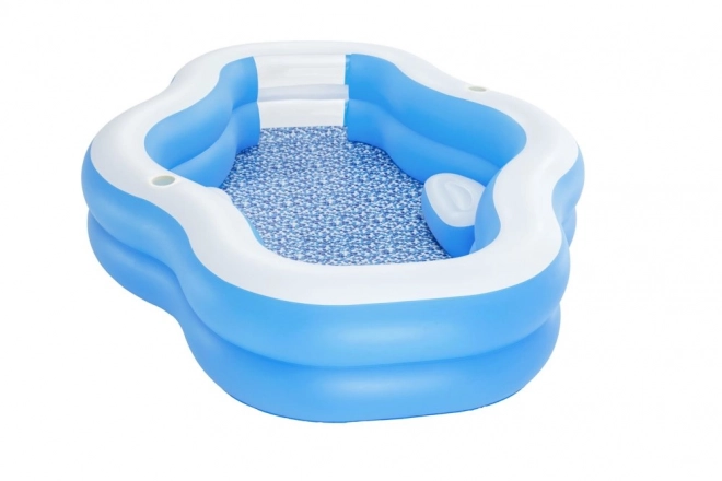 Inflatable Family Pool with Window and Seating