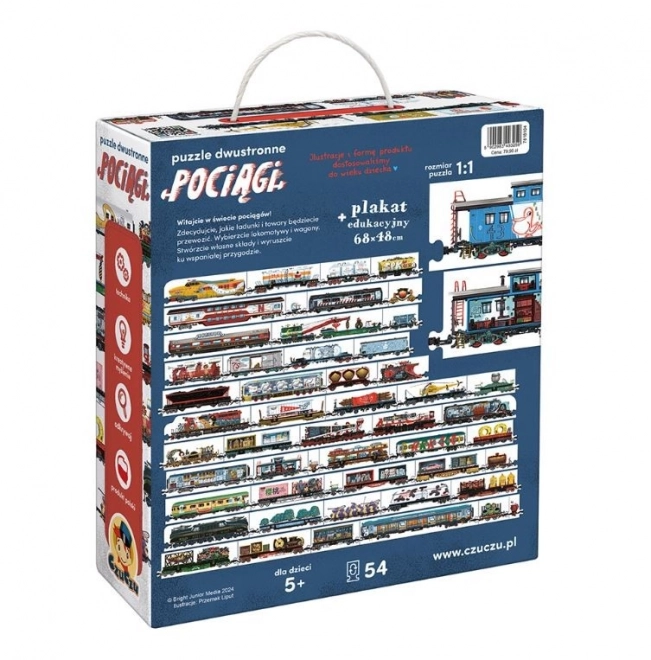 Double-Sided Puzzle Trains