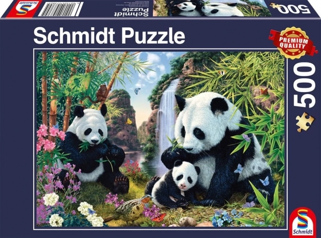 Schmidt Puzzle Pandas by the Waterfall