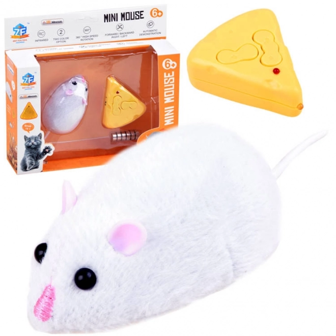 Remote Controlled Toy Mouse – White