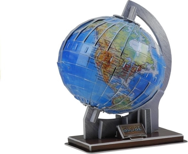 Realistic 3D globe on an elegant stand