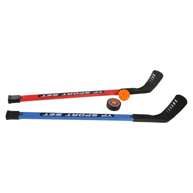 Hockey Sticks with Ball and Puck