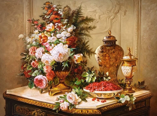 Puzzle 3000 pieces Tulips and other flowers