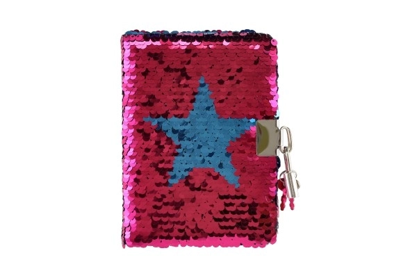 Sequin Secret Notebook with Lock