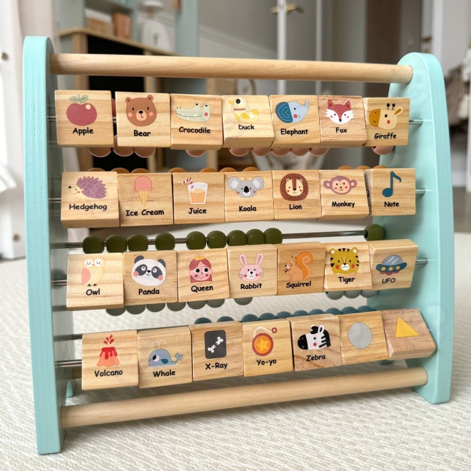 Contatore educativo in legno e alfabeto Tooky Toy