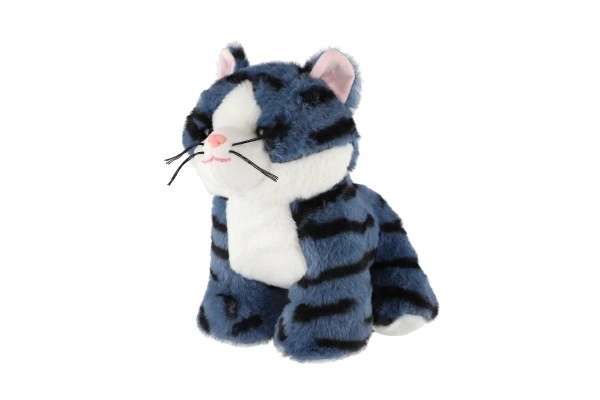 Plush Cat Kacperek in Navy Blue 23 cm