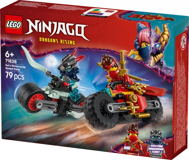 Lego Ninjago Kai und Motorradrennen