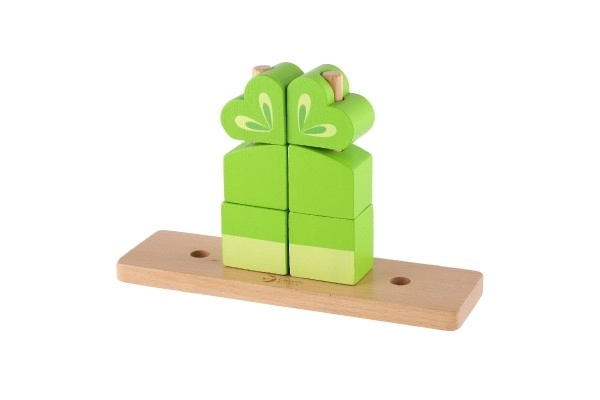 Wooden Frog Puzzle Playset