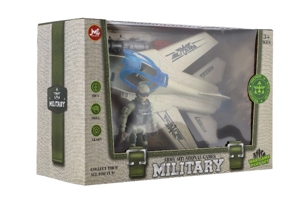 Military Playset with Jet and Soldier