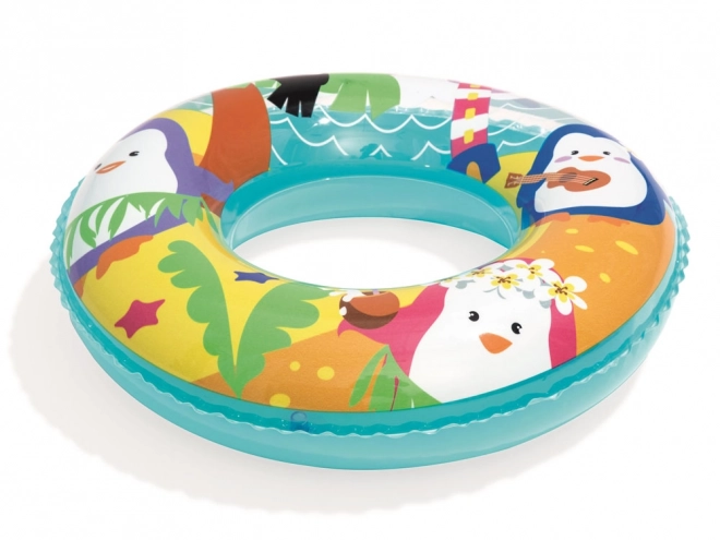 Kids Inflatable Dolphin Swim Ring – Penguin