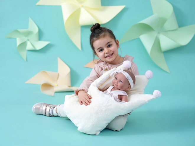 Llorens NEW BORN girl realistic doll with vinyl body