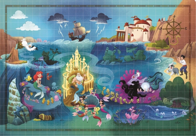 Story Maps Little Mermaid Puzzle 1000 Elements